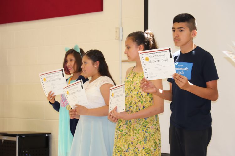 Students receive awards for 4th quarter AFOOFA.