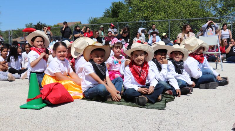 1st graders after their performance.