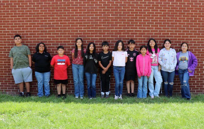 The twelve Student of the Year candidates for 5th grade!
