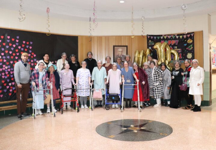 Staff surprised students by suddenly aging to 100 years old on the 100th day of school!